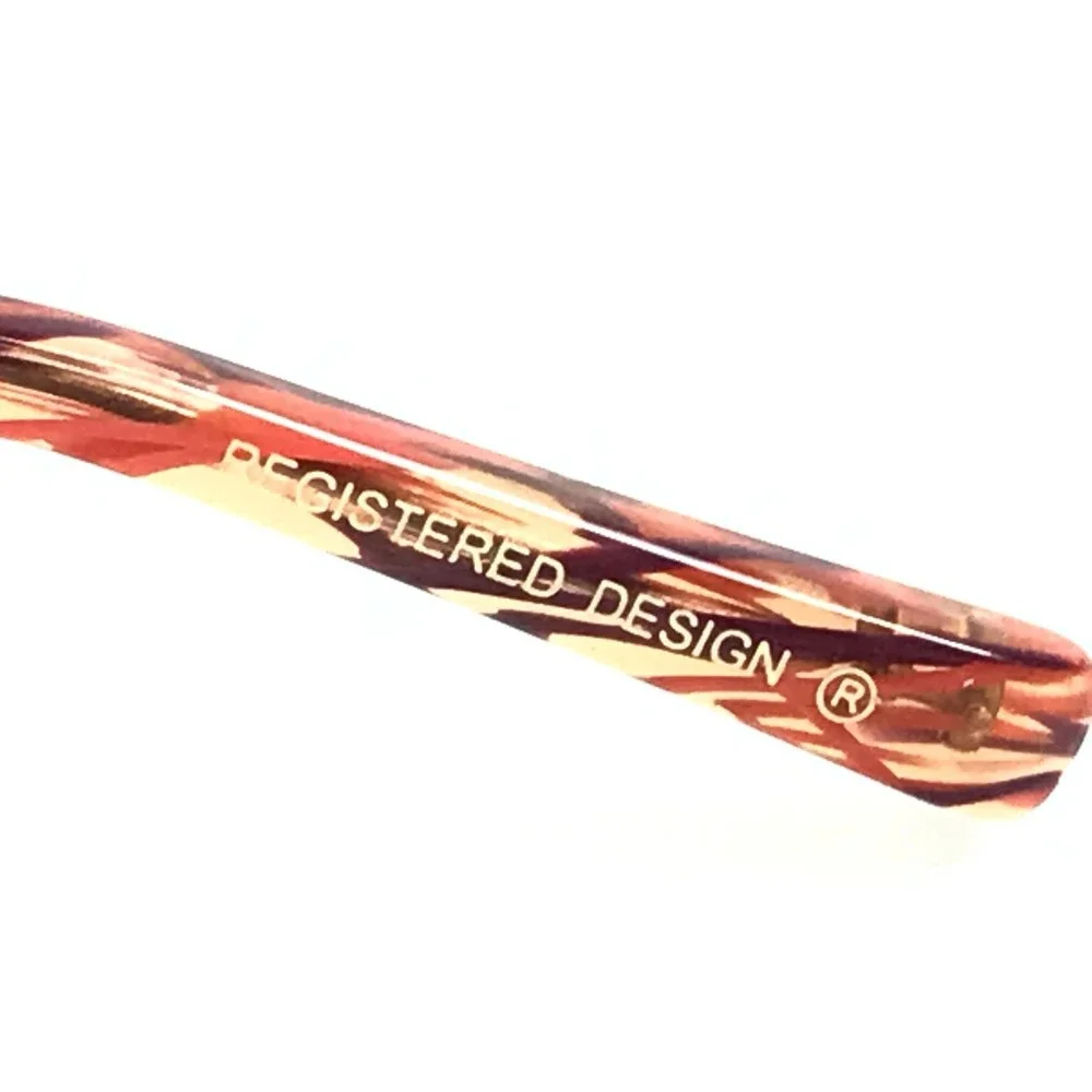 Koali Eyeglasses Frames 7665K OP014 Brown Red Rectangle Full Rim 53-15-135
